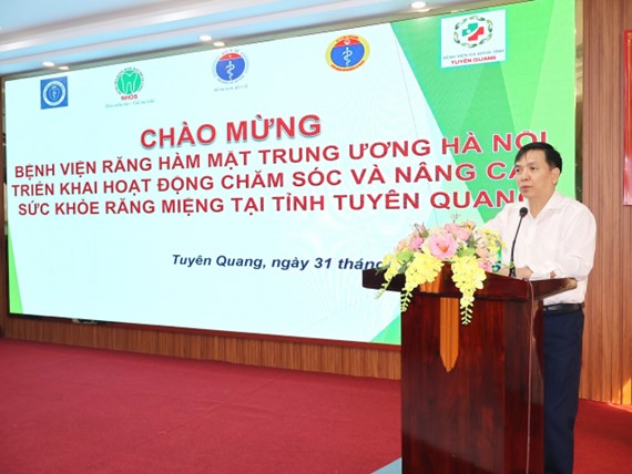 BSCKII. Nguyễn Thành Hưng,  Giám đốc Sở Y tế phát biểu 